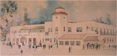 Spanish Ballroom, Architect Rendering 1933